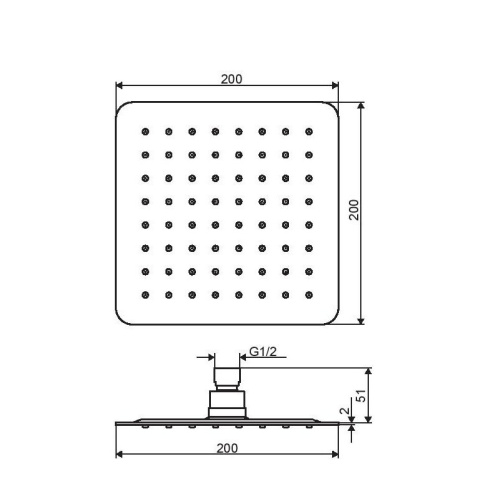 EXCELLENT DESZCZOWNICA PRYSZNICOWA AREX.3022CR