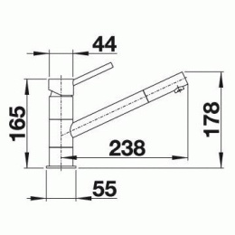 BLANCO Kano Bateria Zlewozmywakowa Chrom 521502