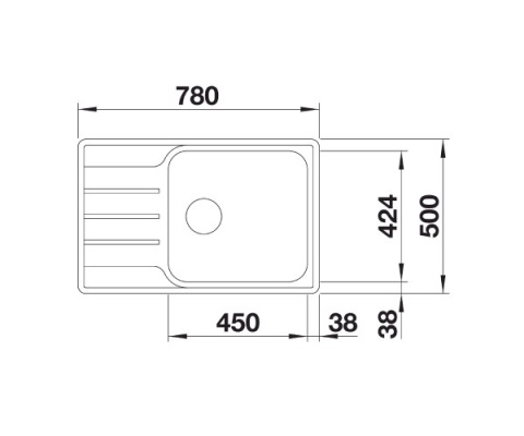 BLANCO LEMIS XL 6 S-IF Compact Stal szczotkowana, odwracalny 525111