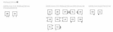Terma Technologie Tytus Grzejnik Łazienkowy 820x640 BIAŁY WGTYT082064