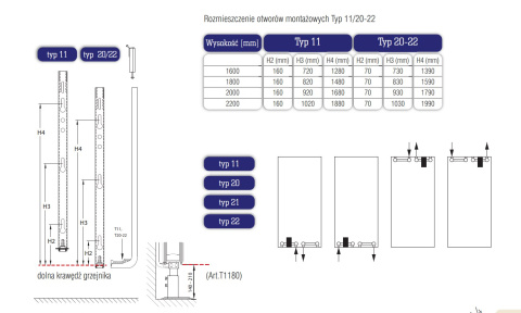 Stelrad Vertex Style Grzejnik Dekoracyjny VS11 2000x500
