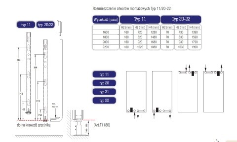Stelrad Vertex Style Grzejnik Dekoracyjny VS11 2000x600