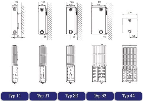 Grzejnik Stelrad NOVELLO 11 600x1200