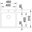 Blanco Claron 400-IF/A zlewozmywak stalowy 46x51 cm stal 523392