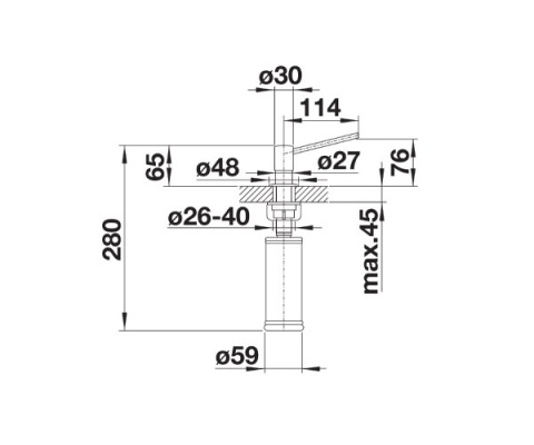 BLANCO TORRE dozownik chrom 512593