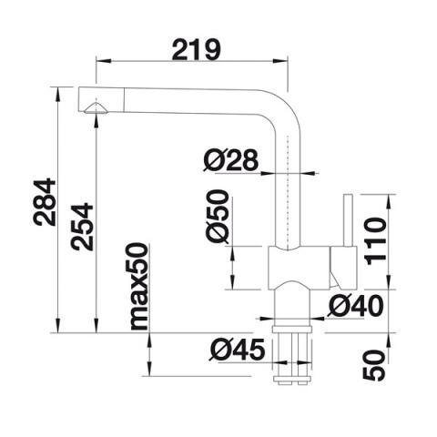 Blanco Linus bateria kuchenna chrom 514019