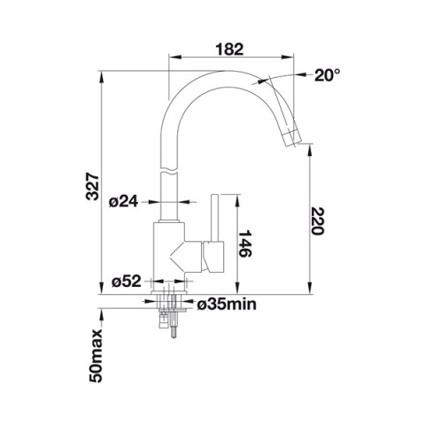 Blanco Mida bateria kuchenna Biały 519418