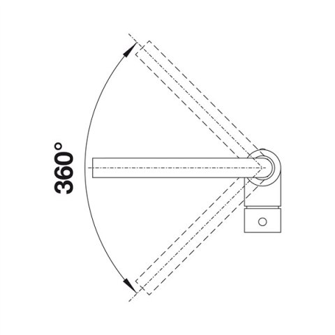 Blanco Mila bateria kuchenna chrom 519414
