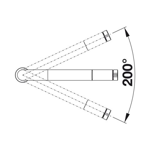 Blanco Vonda bateria kuchenna chrom stojąca 518434