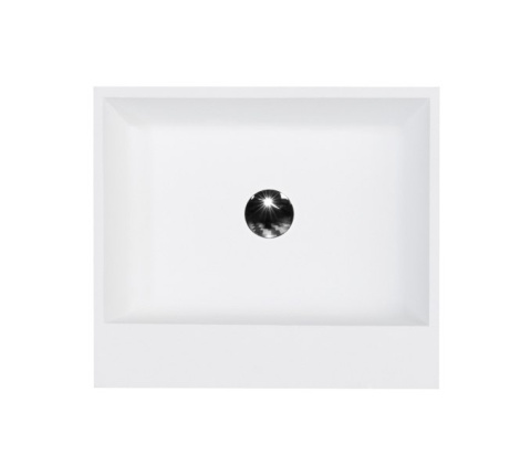 Besco VERA GLAM Umywalka nablatowa 40x50x15 srebrna UMD-V-NBS