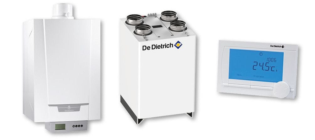 De Dietrich Kocioł gazowy kondensacyjny MCR3 evo 24T + iSense + rekuperator Recovens V400 7716670ISRU