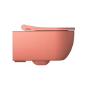 Massi Molis Miska WC wisząca 36x54 cm z deską wolnoopadającą Różowy MSM-0013RIMSLIM-MS