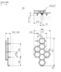 Terma Technologie Hex Grzejnik dekoracyjny 821x486 mm WGH2X082048