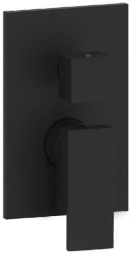 Paffoni Elle bateria wanowo-natryskowa podtynkowa Czarny Mat EL018NO