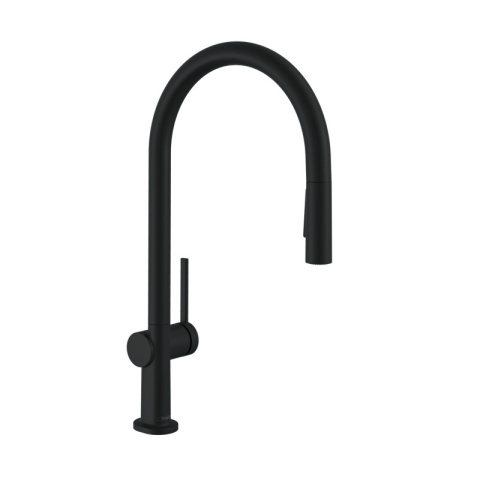 HANSGROHE TALIS M54 - BATERIA KUCHENNA 210 2JET Z WYCIĄGANĄ WYLEWKĄ CZARNY MAT - 72801670