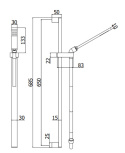 Paffoni Level Natrysk Przesuwny Chrom ZSAL079CR