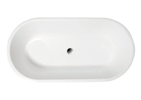 Polimat Wanna akrylowa wolnostojąca AMONA NERO NEW CZARNY POŁYSK 00058