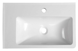 Sapho ARANA umywalka narożna kompozytowa 56x11x35cm, biała, lewa AN055