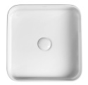 Sapho BLADE umywalka ceramiczna nablatowa 40x11,5x40 cm, bez przelewu WH050