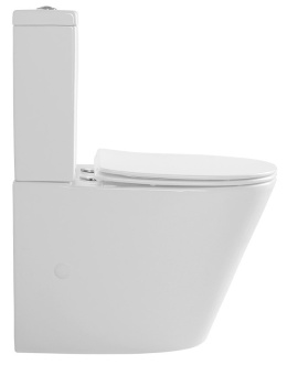 Sapho PACO RIMLESS kompakt WC ze spłuczką z deską Soft Close, uniwersalny PC1012R