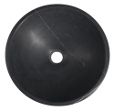 Sapho BLOK umywalka nablatowa kamienna, ∅ 40cm, czarny Marquin, mat 2401-35