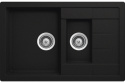 SCHOCK MANHATTAN D-150S CRISTALITE+ Zlewozmywak Granitowy 78x50cm Kolor Onyx