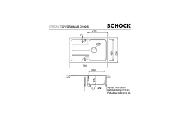 Schock FORMHAUS D-100S CRISTALITE+ Zlewozmywak Granitowy 78x50cm Kolor Moonstone