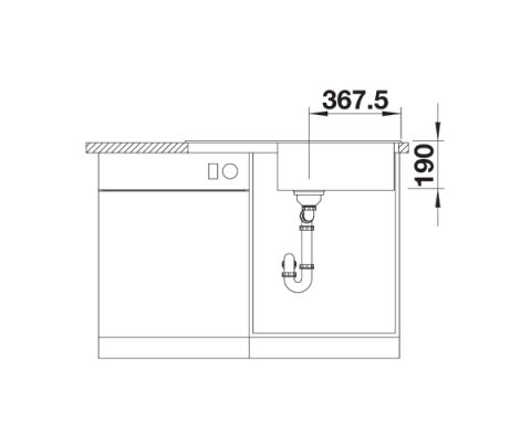 BLANCO LEGRA XL 6 S Zlewozmywak Granitowy Czarny 86x50 odwracalny 526087