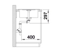 BLANCO METRA 45 S Compact Silgranit Zlewozmywak Granitowy 68x50 Czarny odwracalny 525912