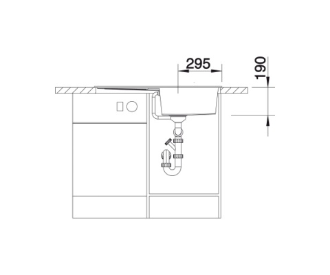 BLANCO METRA 5 S Silgranit Zlewozmywak Granitowy PuraDur 86x50 Czarny odwracalny 525919
