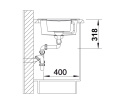 BLANCO METRA 6 S Zlewozmywak Granitowy Czarny 100x50 odwracalny, korek auto., odsączarka stalowa 525926