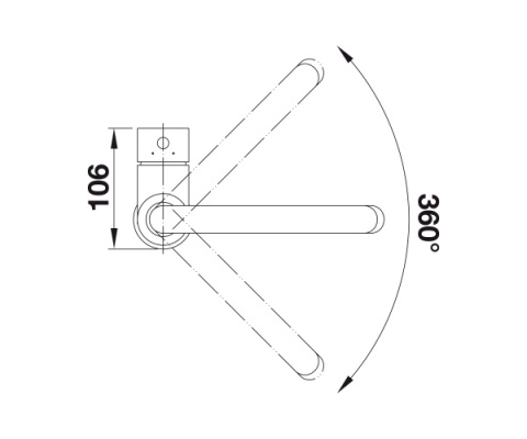 BLANCO MIDA Silgranit-Look Bateria Zlewozmywakowa Czarny 526145