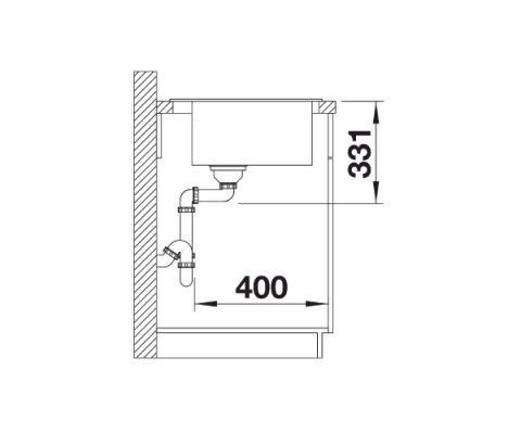 BLANCO PLEON 5 Silgranit PuraDur Zlewozmywak Granitowy Czarny 51,5x51 InFino 525951