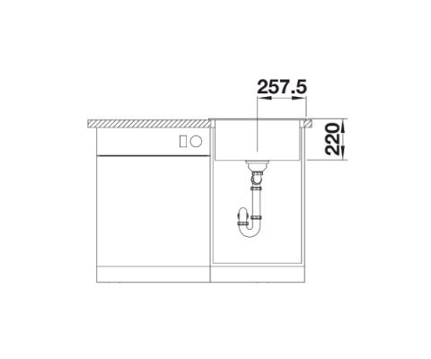 BLANCO PLEON 5 Silgranit PuraDur Zlewozmywak Granitowy Czarny 51,5x51 InFino 525951