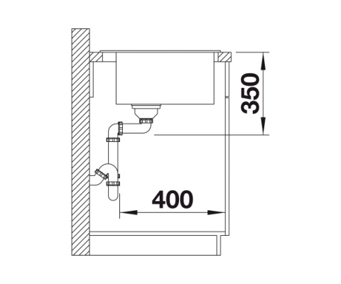 BLANCO PLEON 8 Zlewozmywak Granitowy 70x51 Czarny, InFino 525957