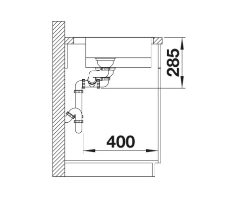 BLANCO SOLIS 340/180-IF/A Zlewozmywak Stal szczotkowana 58,5x50 prawa, korek auto., InFino, PushControl 526132