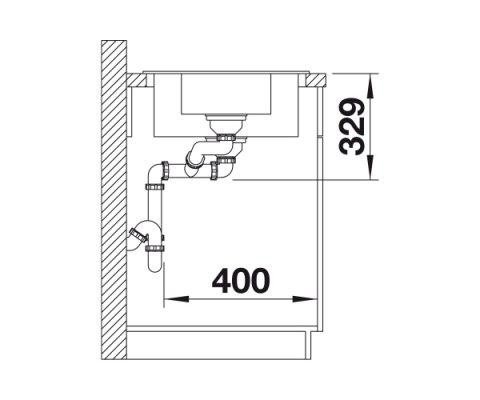 BLANCO SONA 6 S Zlewozmywak Granitowy 100x50 Antracyt odwracalny 519852