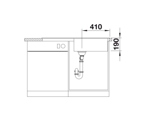 BLANCO SONA XL 6 S Zlewozmywak Granitowy Czarny 100x50 odwracalny 525977