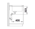 BLANCO SUBLINE 700-U Level Zlewozmywak Granitowy Czarny 73x46 InFino 526004