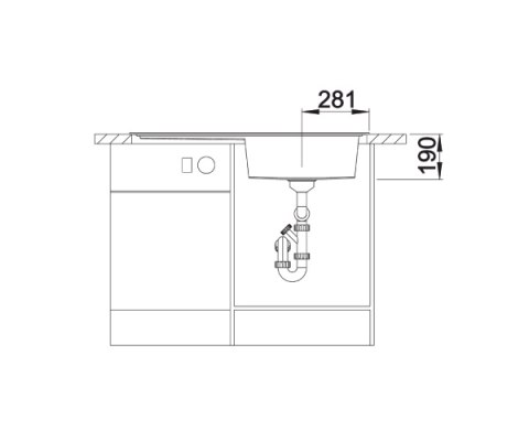 BLANCO ZENAR XL 6 S Zlewozmywak Granitowy 100x51 Antracyt Lewy, korek auto., InFino 523994