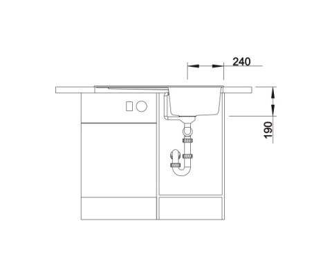 BLANCO ZIA 45 S SL Silgranit PuraDur Zlewozmywak Granitowy Czarny 86x50 odwracalny 526011
