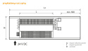 Purmo Aquilo F1S Grzejnik Kanałowy Z Wentylatorem 75x170x1200mm