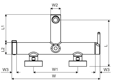Excellent Seria Pi Bateria wannowa chrom AREX.1205CR