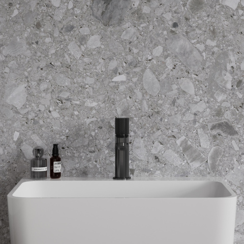 Omnires Contour bateria umywalkowa antracyt CT8010AT