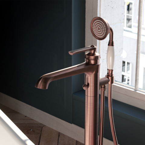 Omnires Armance Bateria wannowa wolnostojąca kolor miedź antyczna AM5233ORB