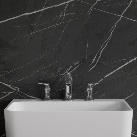 Omnires Art Deco bateria umywalkowa 3-otworowa kolor chrom AD5114CR