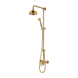 Omnires Art Deco system prysznicowy natynkowy kolor złoty AD5144GL