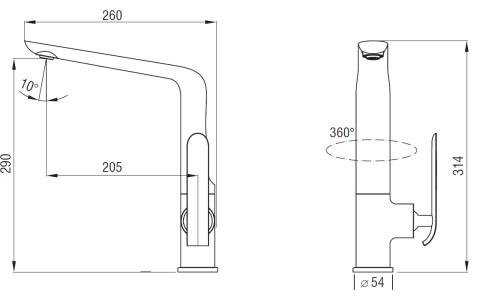 Art Platino Bateria Kuchenna Emira chrom/biały 5901730613247