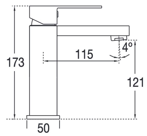 Blue Water Toronto Bateria umywalkowa chrom TOR-BUN.010C