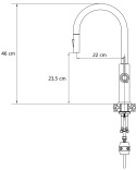 QUADRON JENNIFER BATERIA ZLEWOZMYWAKOWA Q LINE SLIM SteelQ Nano PVD miedź 3623510_PVDC1